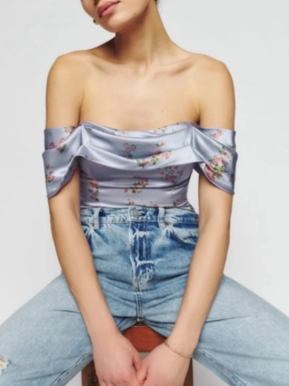 Reformation Lux Silk Top